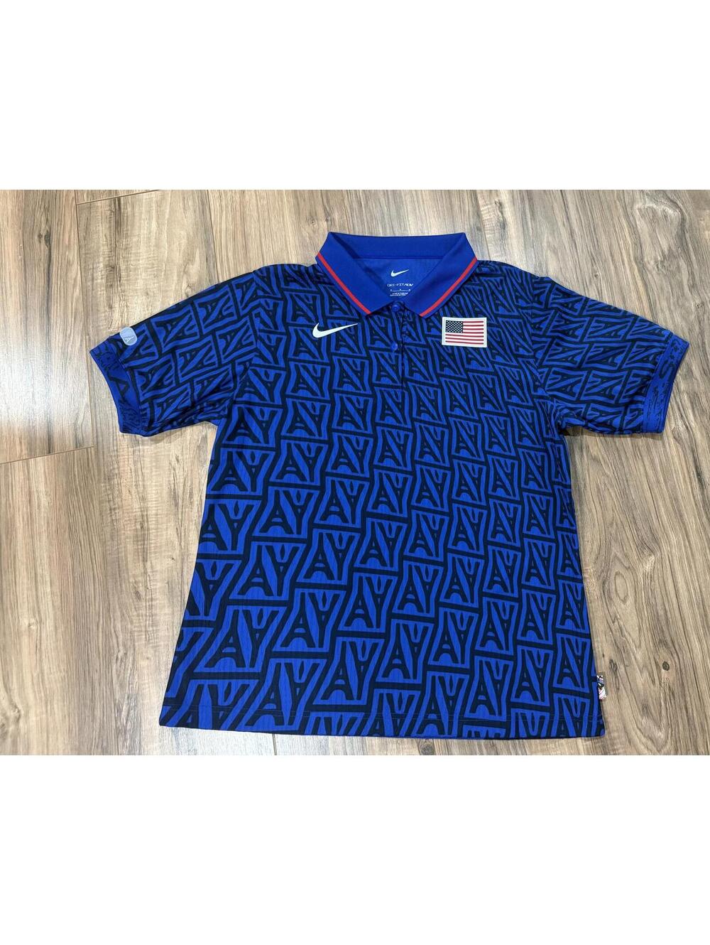 Nike 2024 Paris Olympic Team USA Offical Dri-FIT ADV Skateboarding Polo *RARE*